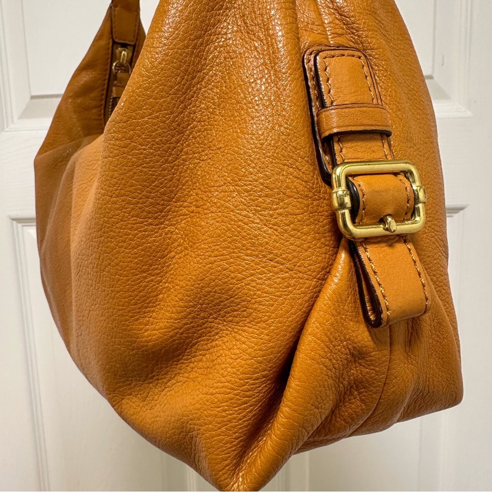 Coach Christie Hobo Camel Mustard Brown Leather - Picture 8 of 14